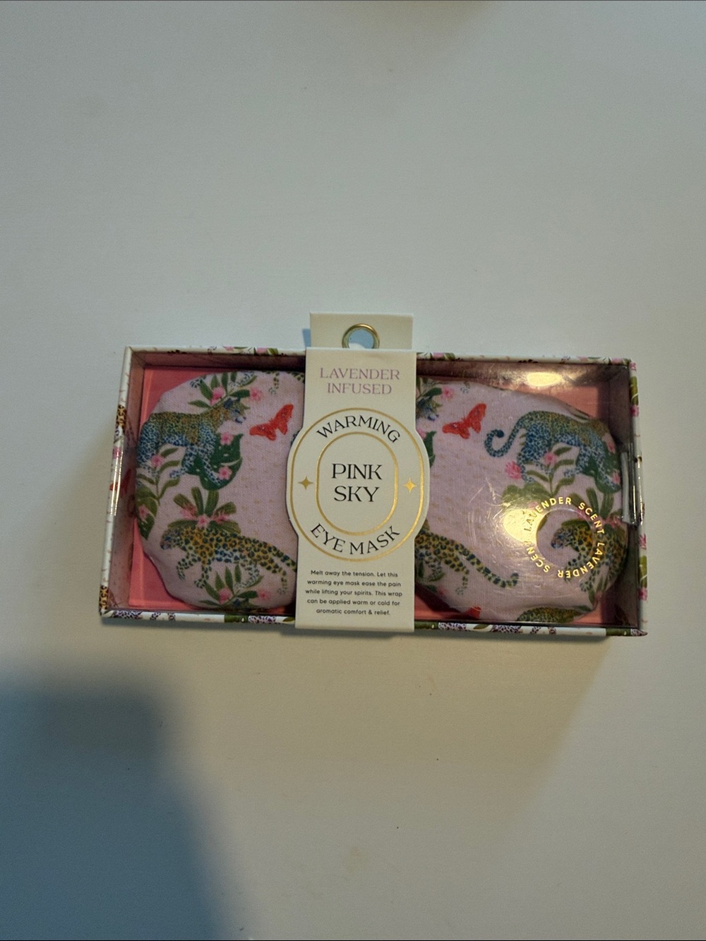 Pink Sky Lavender-Infused Warming Eye Mask - Pink